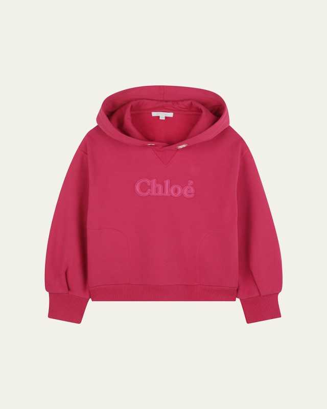 Girl's Hoodie W/ Embroidered Logo, Size 4-